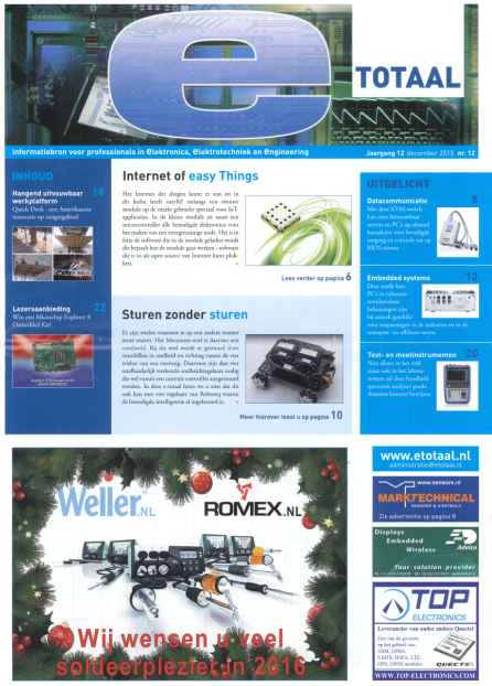 Vakblad E-totaal is de informatiebron voor professionals in elektronica, elektrotechniek en engineering.